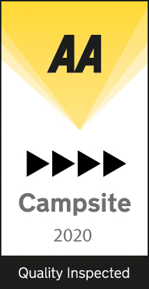 Deepdale Camping has been awarded 4 Black Pennants by the AA